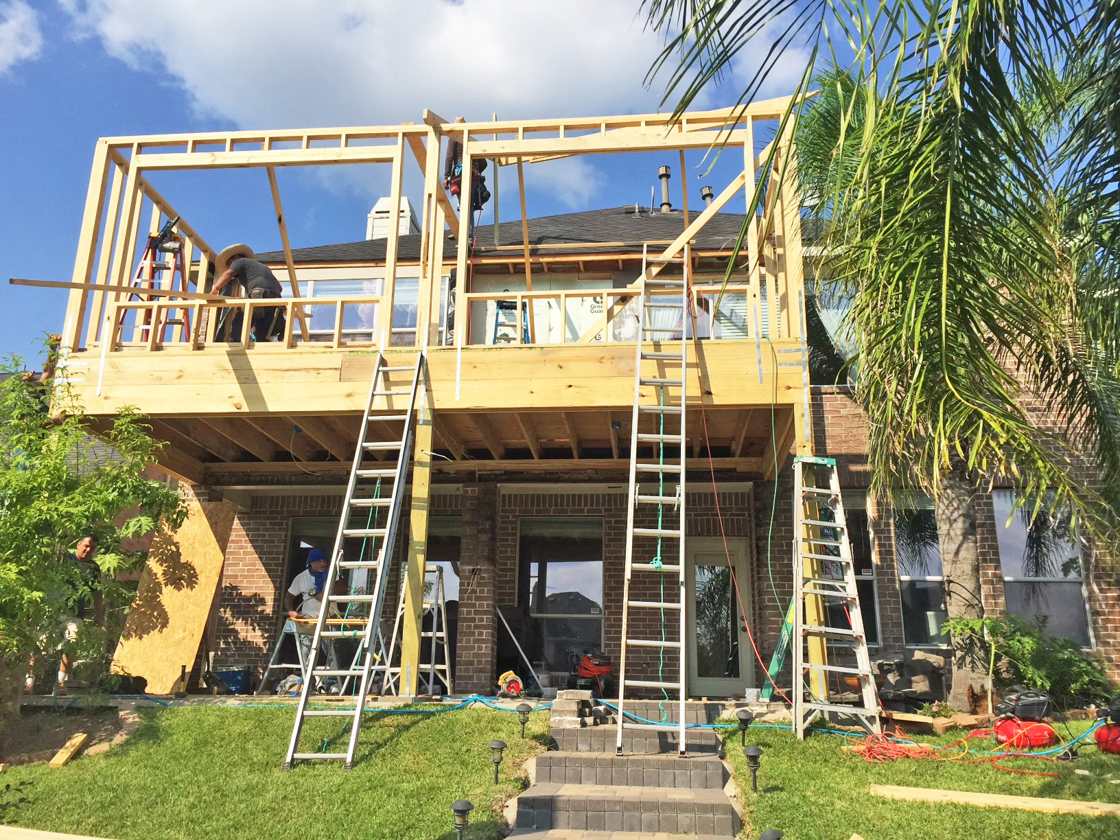 Patio Cover Upper Room Addition, Cypress Construction