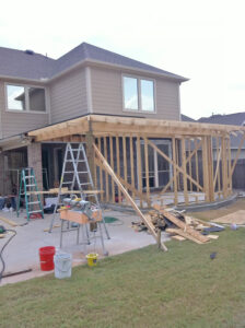 Before Photo of Room Addition Patio Cover Sugar Land