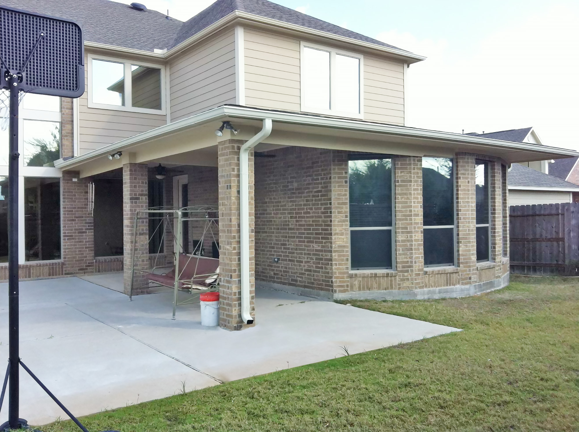 After Photo of Room Addition Patio Cover Sugar Land